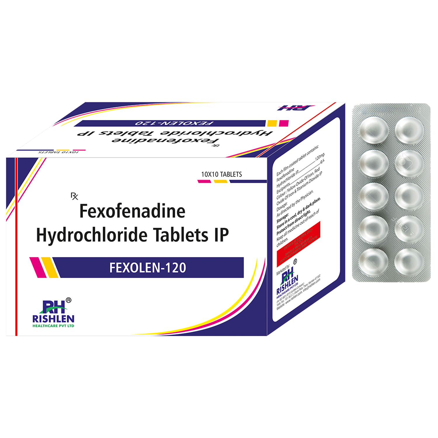 FEXOLEN-120, FEXOFEN, FEXOPEN-120, Fexofenadine 120mg/180mg, Faxoleen, Fexopen, Fexopill, Fexofenadine, Fexoll, Fexolen, Fexofenadine, Phenethyl ferulate, Fexofenadine, Labyrinthine