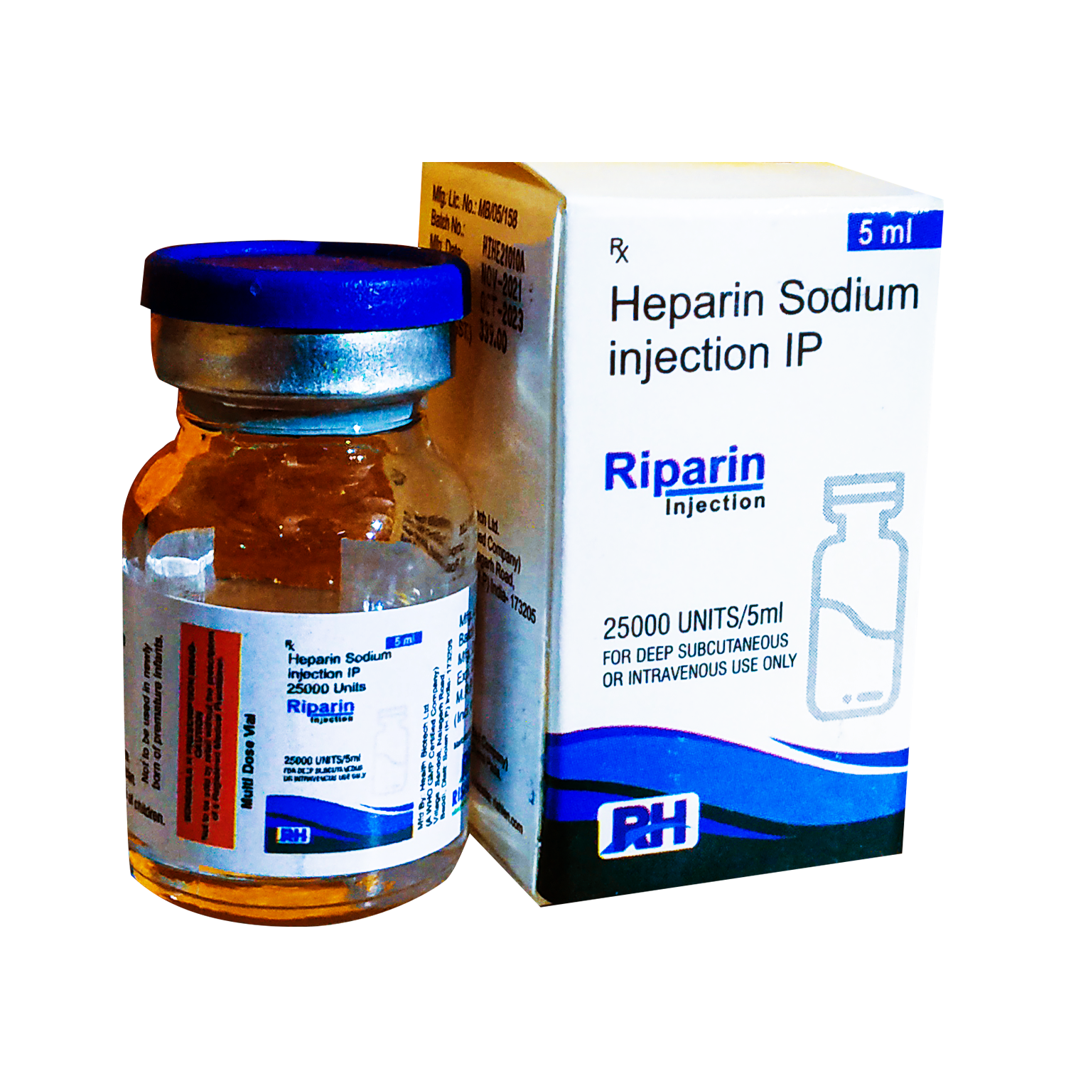 Riparin, Heparin, Heparin sodium 2500 IU