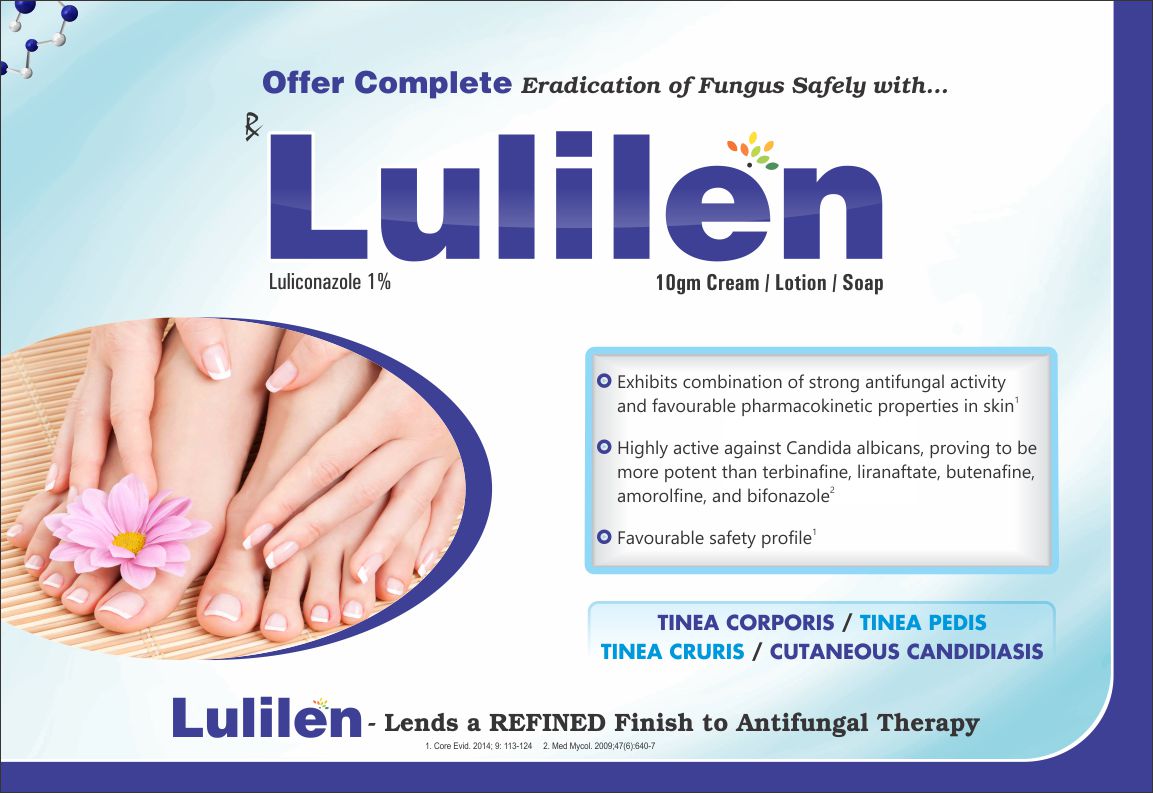 Lulilen, Luliconazole 10gm Cream / Lotion / Soap, Lulilen, Lulifin